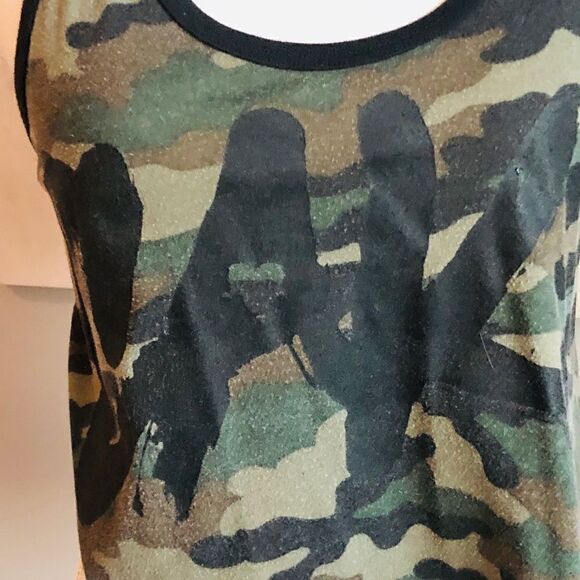 Flag nor fail Camo cake crop top retired rare workout gear tank top camouflage - Picture 9 of 15